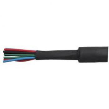 Heatshrink Sleeving 6.4mm Black Polyolefin 60mtr Reel