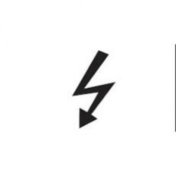 Wippschalterblende  Strom , 2 Leuchten, 1 Stk.