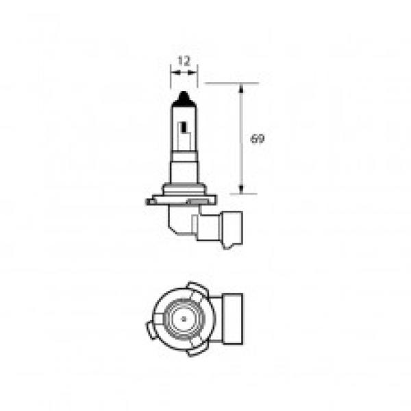 Bulb 12V 51W HB4 RT/ANG HALOGEN Pk10