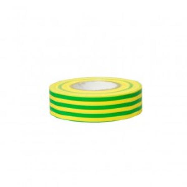 Klebeband PVC, 19 mm x 5 m, grün/gelb, 12 Stk.